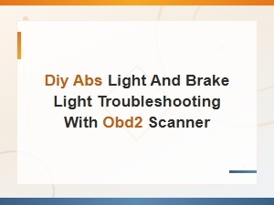 Diy Abs and Brake Light Troubleshooting Using an Obd2 Scanner
